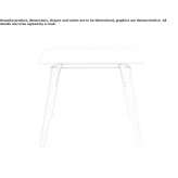 Square garden table made of HPL Fiesse