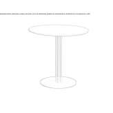 Round steel garden table Suesel