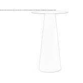 Round plastic table Sauteurs