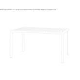 Stackable, rectangular DurelTOP table Conneaut