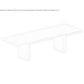 Painted metal garden table Cocorna
