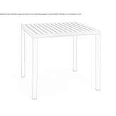 DurelTOP square table, stackable Conneaut