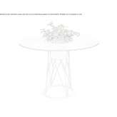 Round garden table Bussang