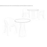 Polyethylene table Paulis