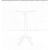 Round aluminum table Horsham
