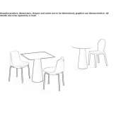 Rectangular plastic dining table Sauteurs