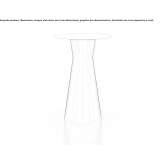 Polyethylene table with light Paulis