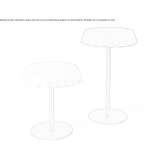 Round high table made of polyethylene Marghita