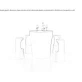 Round high table with light Tubutama
