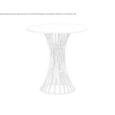 Round garden table made of galvanized steel Serboeni