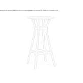 High table made of polypropylene Simeria