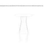Polyethylene table with light Paulis