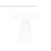 Round metal table Shupenze