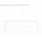 Rectangular wooden garden table Laucha