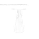 Round metal high table Shupenze
