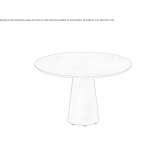 Ductal® round garden table Vlore
