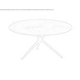 Round ceramic garden table Beuzet