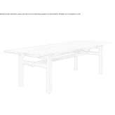 Rectangular oak garden table Carberry