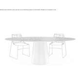 Oval ceramic garden table Vaureal