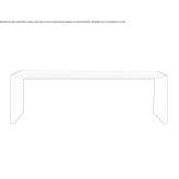 Rectangular garden table Traona