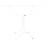 Round table with a drop-top Liskow