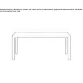 Rectangular garden table Villores