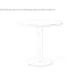 Round wooden table Zitlala
