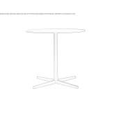 Round garden table Petriano