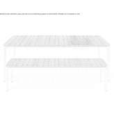 Rectangular iroko garden table Suffern