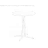 Round table made of steel painted with epoxy paint Voicesti