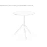Round metal garden table Palencia