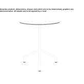 Round aluminum garden table Crevedia