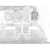 Garden table made of HPL Sceaux