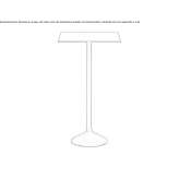 Square high table Didesti
