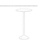 Round high table Didesti