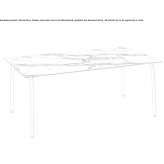 Rectangular garden table Warmsen