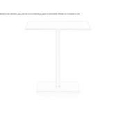 Kwadratowy stół z laminatu Bonete
