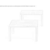 Square garden table Casoria