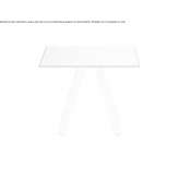 Square table with 4-star base Kehlen
