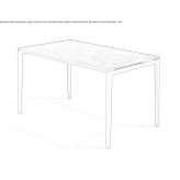 Steel table with HPL top Tregarth