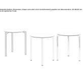 Stackable round table Ashdown