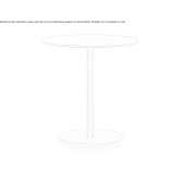 Round laminate table Bonete