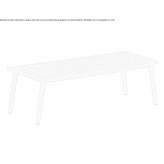 Rectangular wooden dining table Hieflau