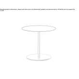 Round garden table Sajkas