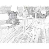 Garden table made of HPL Sceaux
