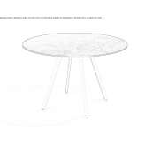 Rectangular steel table with PaperStone® top Tregarth
