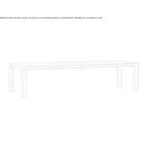 Rectangular teak table Itasca