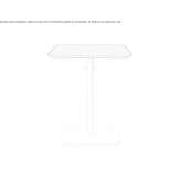 Square iroko table Dakabin