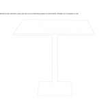 Square steel garden table Zabrzeg