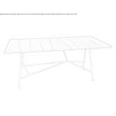 Wooden and steel garden table Banita